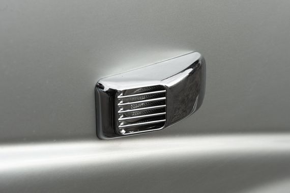 Решетка на повторитель `Прямоугольник` (2 шт, ABS) для Kia Sorento 2002-2009 гг | Зображення 3