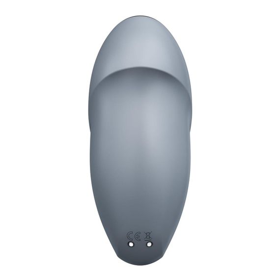 Вибростимулятор-пульсатор Satisfyer Tap & Climax 1 Bluegrey, эффект постукивания пальцем, 2 мотора sexstyle | Зображення 5