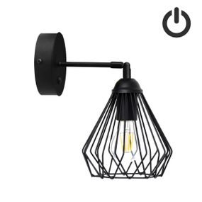 Бра з вимикачем Dribble W160BT Чорний, Atmolight