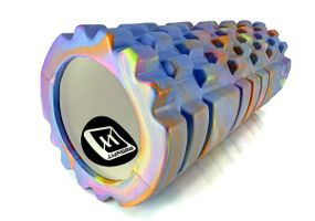 Масажний ролик EasyFit Grid Roller 33 см v.1.1 Multi Синій (EF-2021-BL)