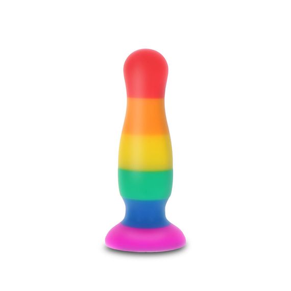 Анальна пробка TOY JOY Fun Stuffer, L, різнокольорова, 12,5 × 3,3 см Sex Aura