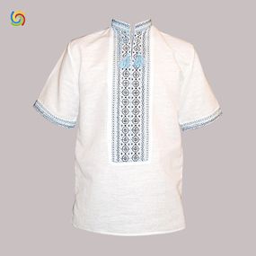 Рубашка Украинская вышиванка 428 цвет белый размер L/XL