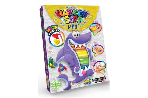 Набір для творчості PCS-03-01U,02U,03U,04U "Пластилінове Мило "PLAY CLAY SOAP" середній DANKO | Зображення 2