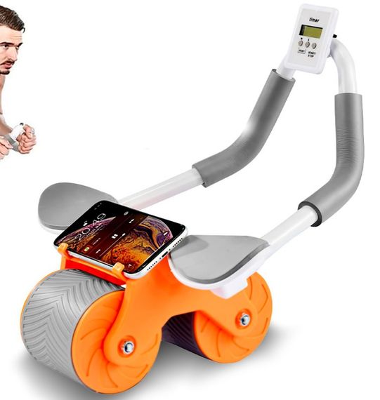 Ролик для пресу EasyFit зі зворотним механізмом та лічильником (EF-1357)