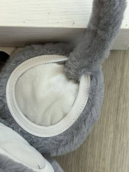 Хутряні навушники  складні з котячими вушками Сірий One Size (6014) | Зображення 2