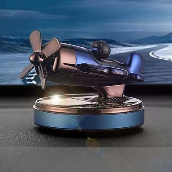 Ароматизатор на сонячних батареях в машині літак з гвинтом