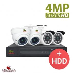 Комплект видеонаблюдения Partizan PRO AHD-31 4xCAM  1xDVR  HDD