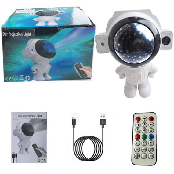 Проектор у вигляді космонавта , Проектор галактика, Астронавт нічник, RT-216 Проектор астронавт | Зображення 1