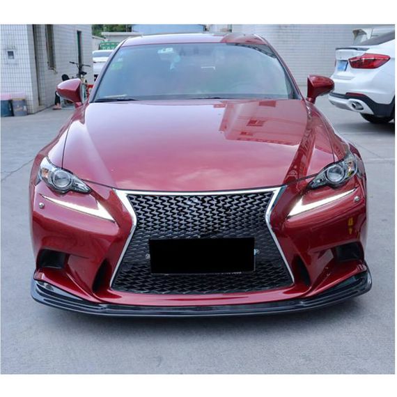 Накладка на передній бампер Lip (для F-Sport 2013-2016, Карбон) для Lexus IS 2013- рр | Зображення 1