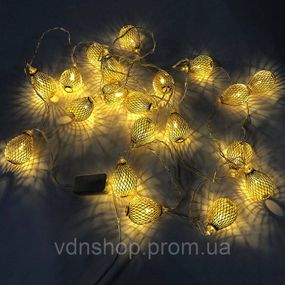 Світлодіодні гірлянди класичні різнобарвні 20, Новорічні гірлянди, Святкова новорічна гірлянда LA-88