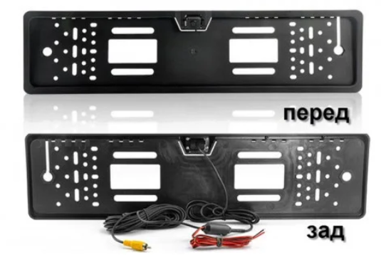 Камера заднего вида в рамке номерного знака 16 LED HD CCD Night Vision R314 | Зображення 2