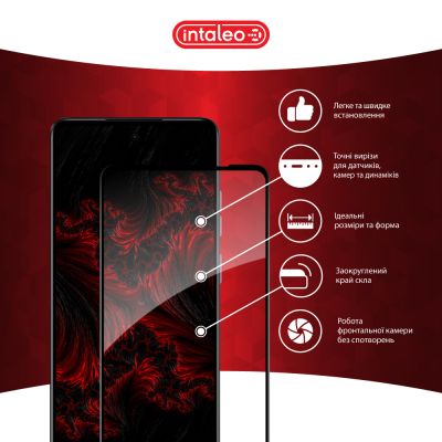 Стекло защитное Intaleo Full Glue MOTO E14 Black (1283126597718) | Зображення 2