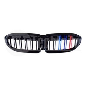 Решетка радиатора BMW 3 G20 19- (глянц. чёрн. M-стиль, двойная/ с отв. камеры), AutoTechteile, 708 5140, 706