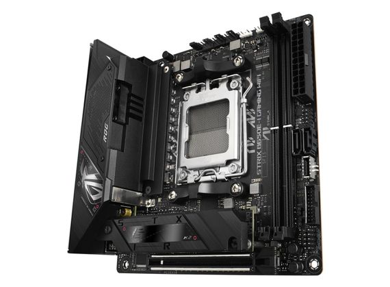 Материнcька плата ASUS ROG STRIX B650E-I GAMING WIFI sAM5 B650 2xDDR5 M.2 HDMI WiFi BT mITX (90MB1BI0-M0EAY0) | Зображення 2