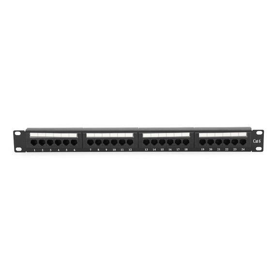 Патч-панель RITAR 24 порти UTP DUAL кат 6 19 "1U НЕ екранована чорна Q25