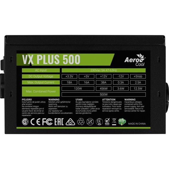 Блок живлення AeroCool 500W VX Plus Stealth (ACPN-VS50NEY.12) | Зображення 4