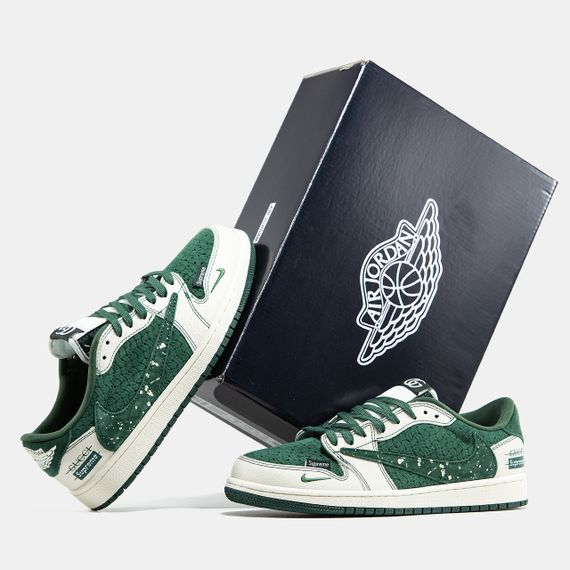 Кросівки New Air Jorgan 1 Low x Trav1is Sco1tt x Guc1ci x Supreme / New  топ весна / осінь 2365 42 26.5 | Зображення 5