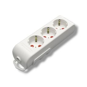 Колодка електрична для подовжувача Ri-tech Mutlusan, 3 гнізда, 16 А, із заземленням, зі шторками (арт. 49-12-13)