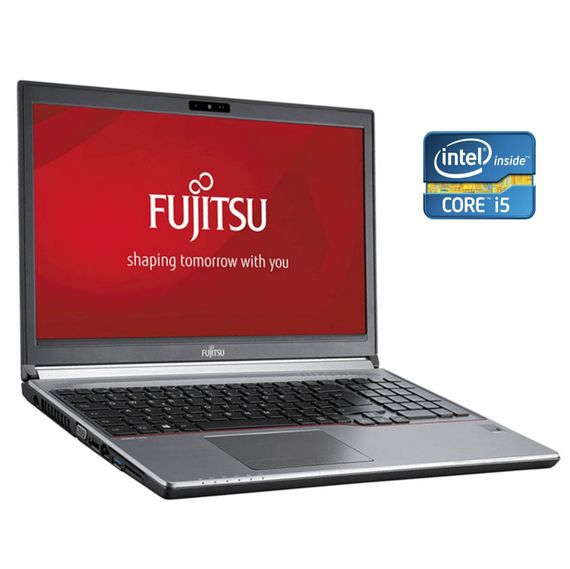 Ноутбук Б-класс Fujitsu LifeBook E754 / 15.6'' (1366x768) TN / Intel Core i5-4210M (2 (4) ядра по 2.6 - 3.2 GHz) / 8 GB DDR3 / 128 GB SSD / Intel HD Graphics 4600 / WebCam / DVD-ROM б/у