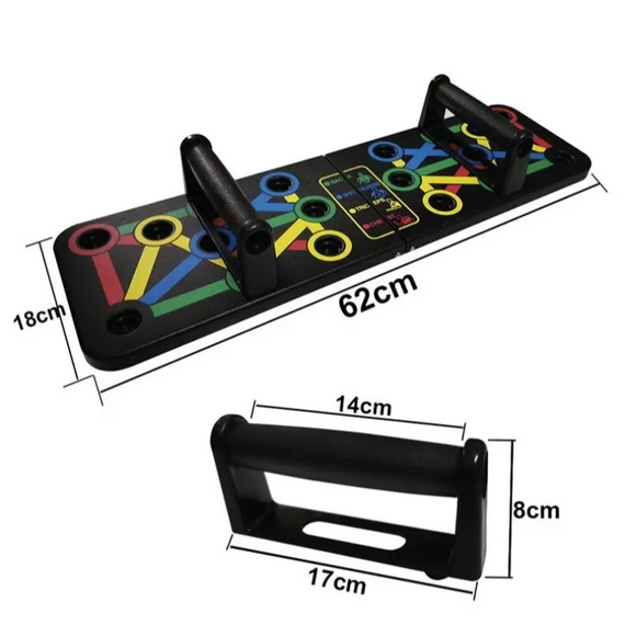 Дошка для віджимань FOLDABLE PUSH UP BOARD, Універсальний тренажер для м'язів 4в1   знижка | Зображення 9