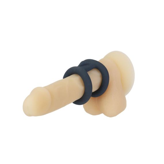 Подвійне ерекційне кільце LUX Active – Tug – Versatile Silicone Cock Ring Sex Aura | Зображення 5