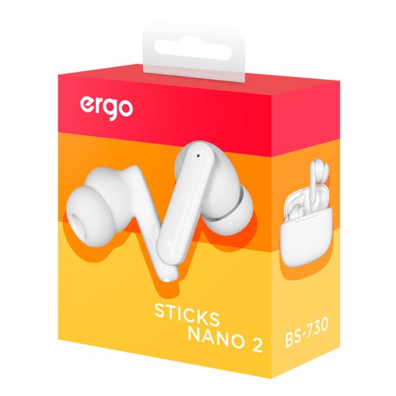 Гарнітура ERGO BS-730 Sticks Nano 2 White | Зображення 7