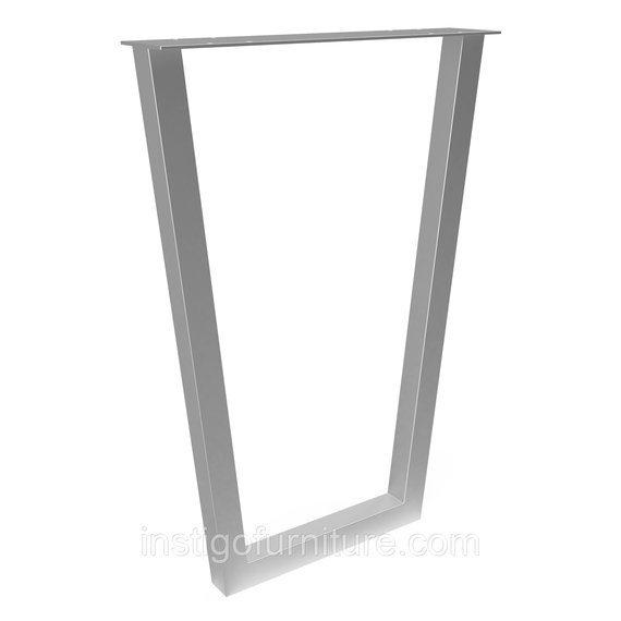 Комплект опор для столу з металу 500×100mm, H=730mm (профільна труба: 40x40mm) Сірий | Зображення 4