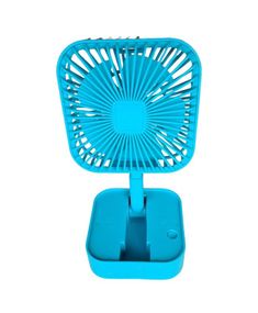 Вентилятор настільний портативний Mini Fun JY-1 129 акумуляторний складний Бірюзовий