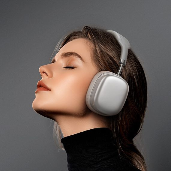 Накладні бездротові навушники Hoco W52 Wonderful Silver | Зображення 3