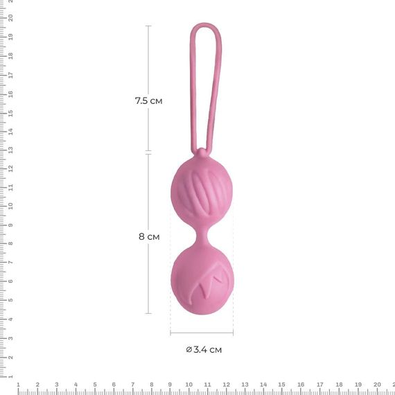Вагинальные шарики Adrien Lastic Geisha Lastic Balls Mini (S), диаметр 3,4см, масса 85г, Розовый, S, Маленький размер | Зображення 1