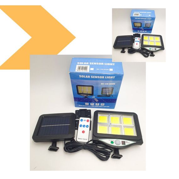 Ліхтар вуличний з сонячною батареєю та датчиком руху XPRO BK-128-6 COB Solar Light (46819-bl-bk-128-6cob_230) | Зображення 2