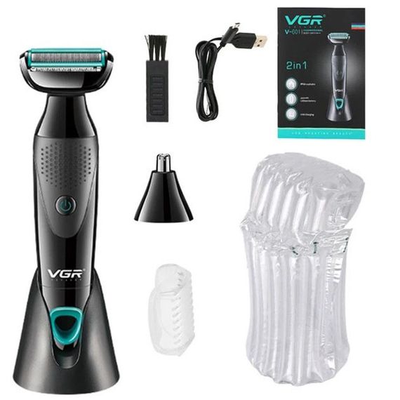 Аккумуляторна електробритва для стрижки VGR V-601 від USB | Зображення 6