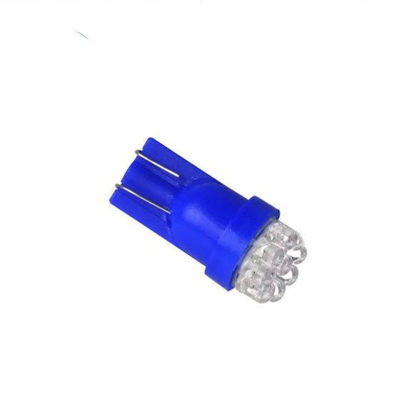 Автолампа Terra T10 / W5W, цоколь W2.1x9.5d, LEDx7, синий, 12V
