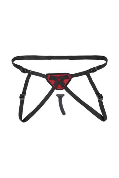 Страпон на ремнях Sportsheets Saffron женский, черный sexstyle | Зображення 1