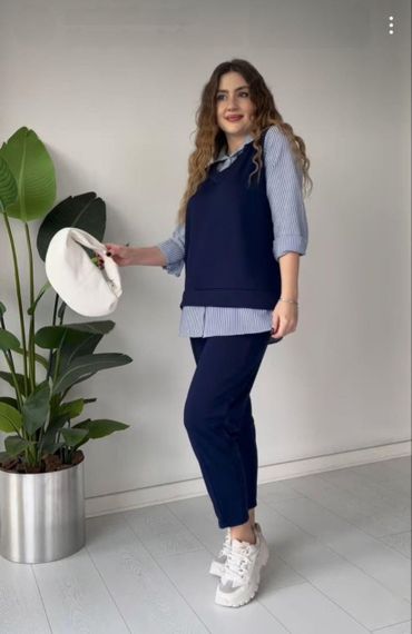 Костюм-двійка Sofia, трикотажний, oversize 079 | Зображення 4