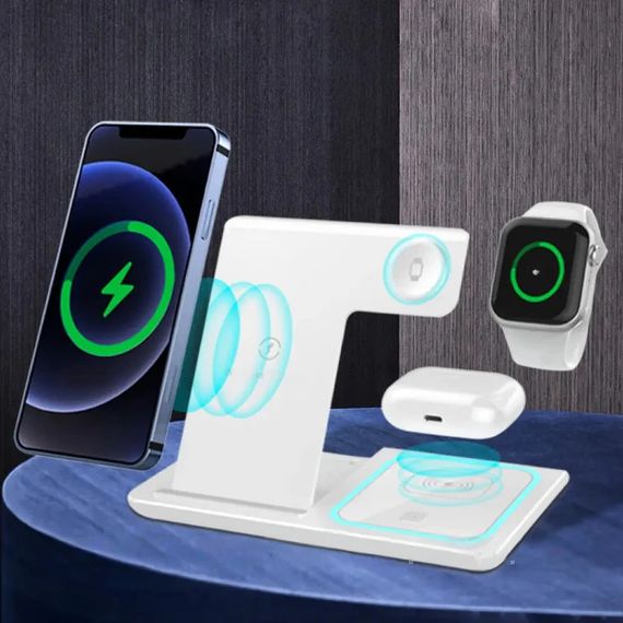 Бездротова зарядка 3-в-1 15 Вт XPRO Simple (23457468501_661) | Зображення 9