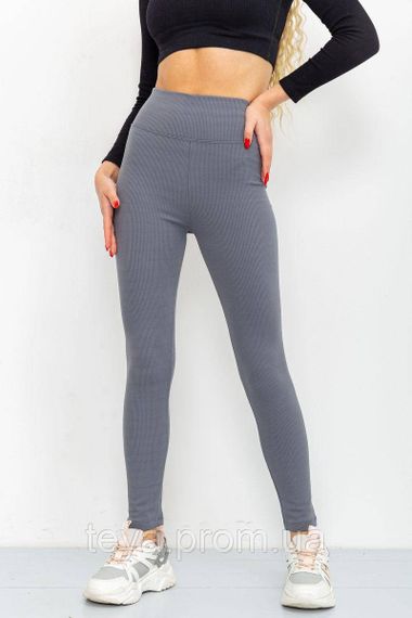 Лосини в рубчик на флісі, колір темно-сірий, розміри M, XXL FA_003586 | Зображення 2