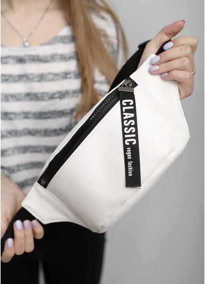 Поясна сумка бананка Sambag Tirso MCT білий 31 х 12 х 5 см (80148008)