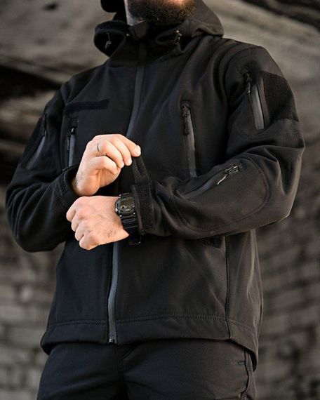 Тактичний костюм софтшел BANDIT чорний ВТ7955 | Зображення 5