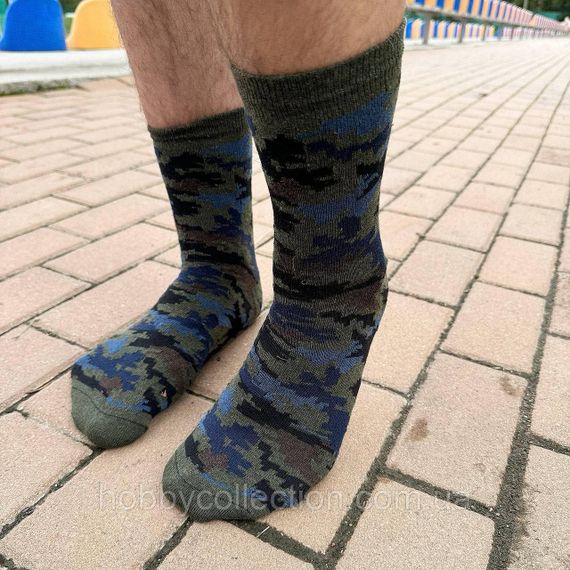 Шкарпетки чоловічі високі 1 пара "Камуфляж" 40-45 р бавовняні | Зображення 2