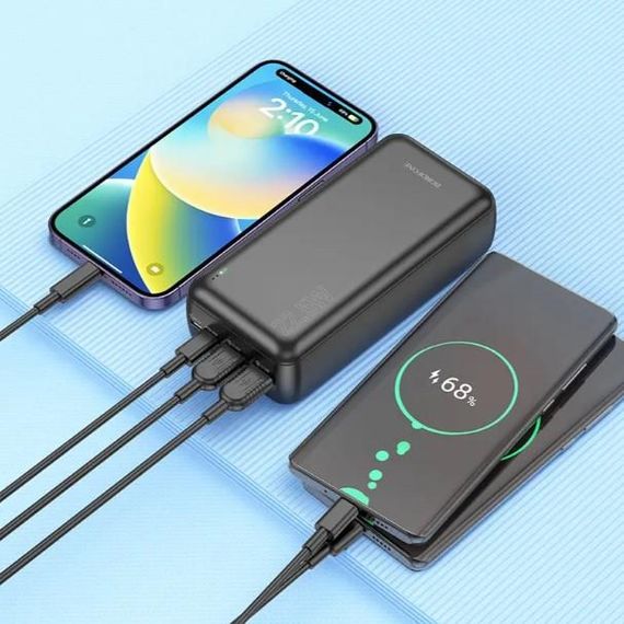 Павербанк з високопотужним зовнішнім акумулятором 30000mAh та швидкою зарядкою Borofone BJ38B (47197-BJ38B_812) | Зображення 6