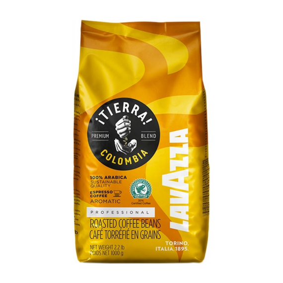 Кофе в зернах Lavazza Tierra Colombia 1кг Лавацца Тиерра Колумбия, Италия 100% Арабика | Зображення 1