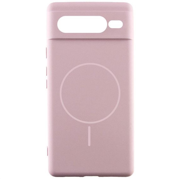 Чохол Silicone Cover Lakshmi Full Camera (AA) with Magnetic Fit для Google Pixel 7 Pro Рожевий / Pink Sand