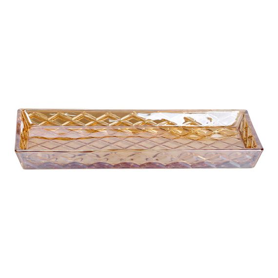 Блюдо для закусок стеклянное 27,5*13,5*2,5 см квадратное HP-YH-55