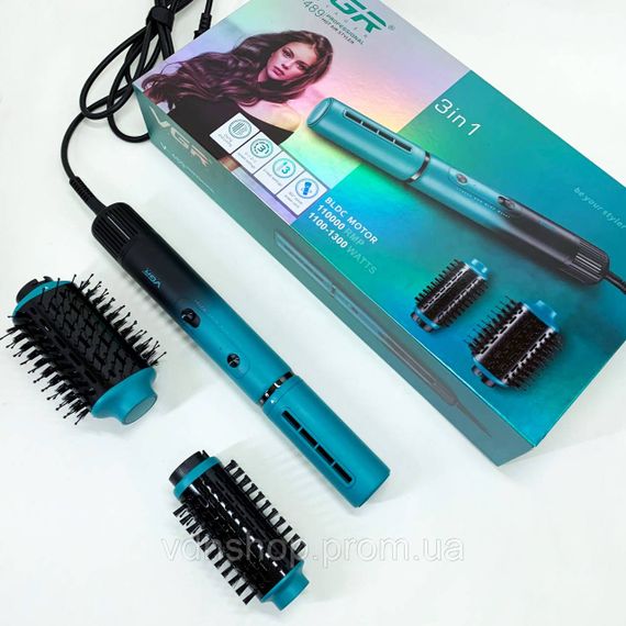 Качественный фен для волос, Фен расческа для укладки локонов Фен-щетка ежедневного использования BC-99 | Зображення 4