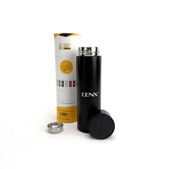 Термос DENX DX1703 500 мл із датчиком температури та ситечком. Чорний (DX1703) | Зображення 5