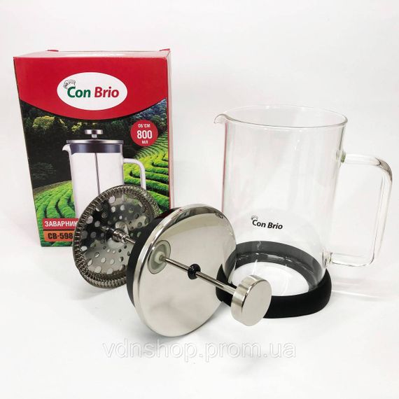 Заварники для чаю та кави, Френч-прес для приготування чаю Чайник прес для Чайники заварки TO-91 | Зображення 6