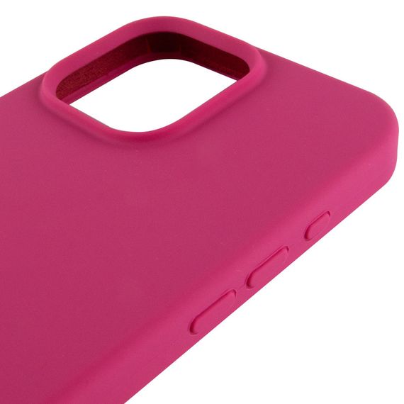 Чохол Silicone Case Full Protective (AA) NO LOGO для Apple iPhone 16 Pro (6.3") Червоний / Rose Red | Зображення 3