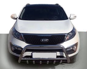 Кенгурятник WT003-1 (нерж.) для Kia Sorento XM 2009-2014 гг