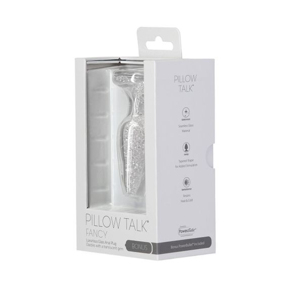 Скляна анальна пробка Pillow Talk Fancy Luxurious Glass Anal Plug, ⌀3,1см, віброкуля в подарунок sexstyle | Зображення 12